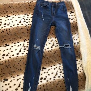 Womens distressed jeans (bought in jr dept)